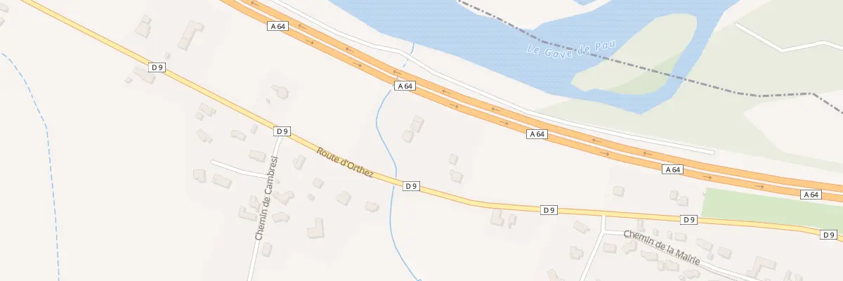 Plan du 14 Rte d’Orthez à Sarpourenx