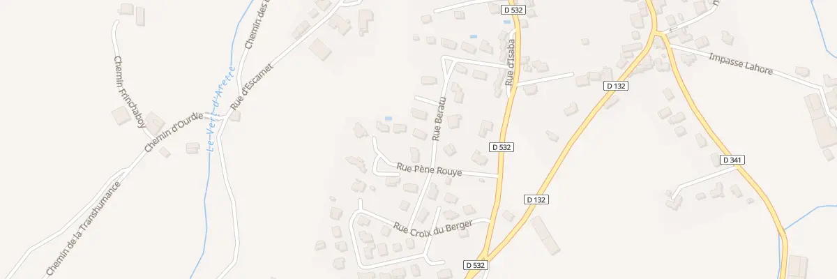 Plan du 3 Rue Beratu à Arette