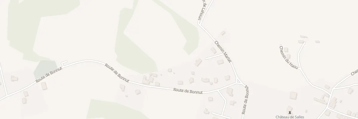 Plan de Rte de Bonnut à Sallespisse