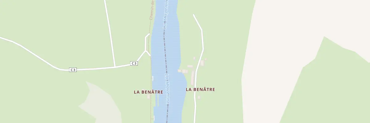 Plan du 2 La Benatre à Entrammes
