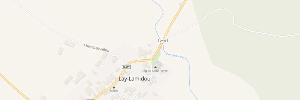 Plan du 27 Rue de la Hount à Lay-Lamidou