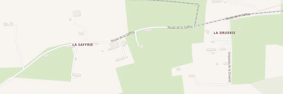Plan du 26 Rte de la Saffrie - Montchamp à Valdallière