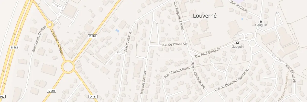 Plan du 7 Rue des Rosiers à Louverné