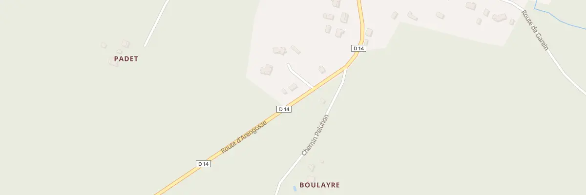 Plan du 834 Rte D Arengosse à Luglon