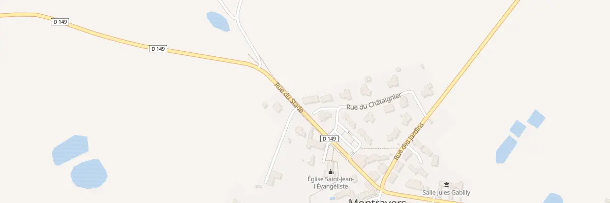 Plan du 3 Rue du Chataignier à Montravers