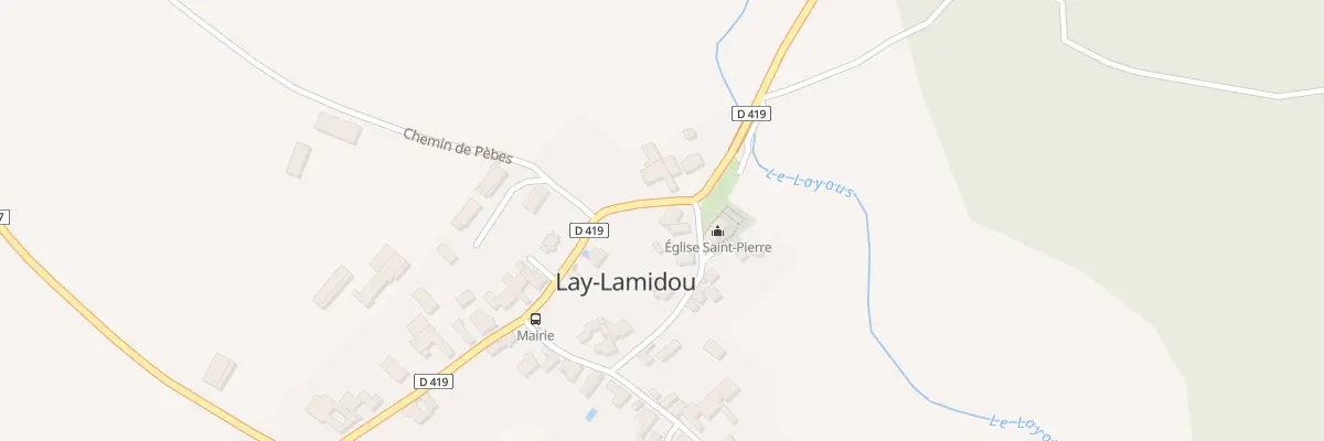 Plan du 2 Rue des Mestiers à Lay-Lamidou