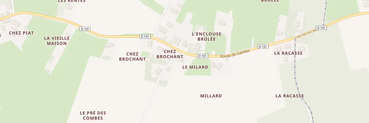 Plan du 176 Rte de Saintes à Varzay