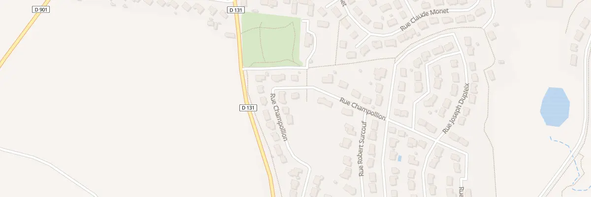 Plan du 7 Rue Champollion à Louverné