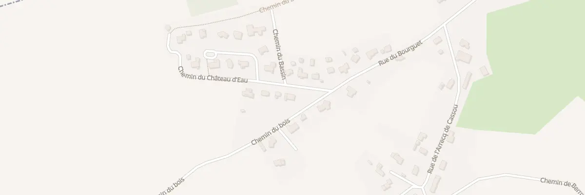Plan du 1 Che de Rimbères à Geüs-d’Oloron