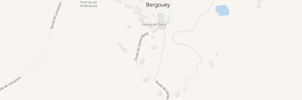 Plan du 175 Rte Sainte Marie à Bergouey