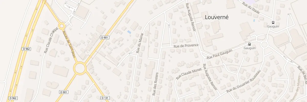 Plan du 10 Rue des Rosiers à Louverné
