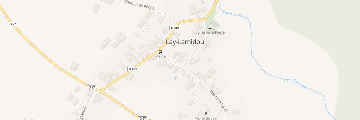 Plan du 10 Rue des Mestiers à Lay-Lamidou