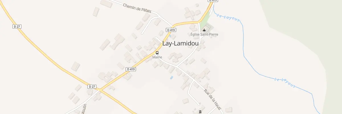 Plan du 1 Rue de la Hauti à Lay-Lamidou