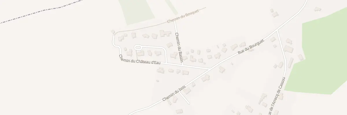 Plan du 8 Che de Rimbères à Geüs-d’Oloron