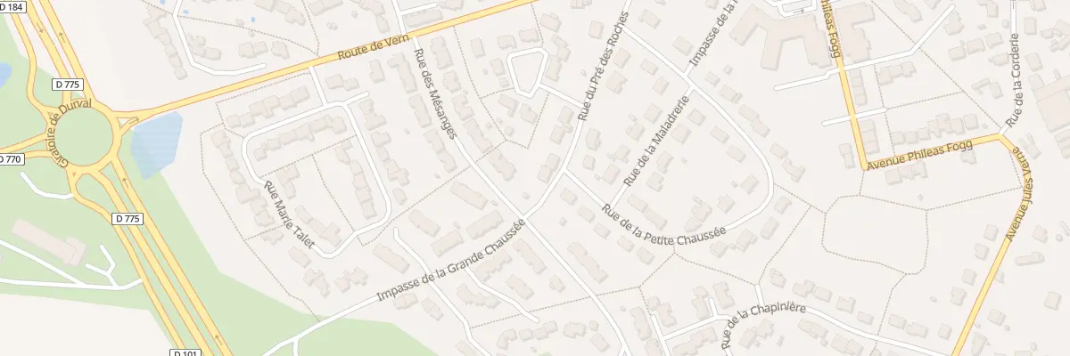 Plan du 10 Rue du Pré des Roches au Lion-d’Angers