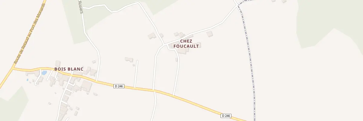 Plan du 12 Ham de Chez Foucaud à Virollet
