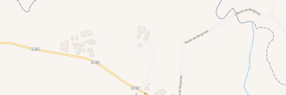 Plan du 1358 Rte de Caupenne à Bergouey