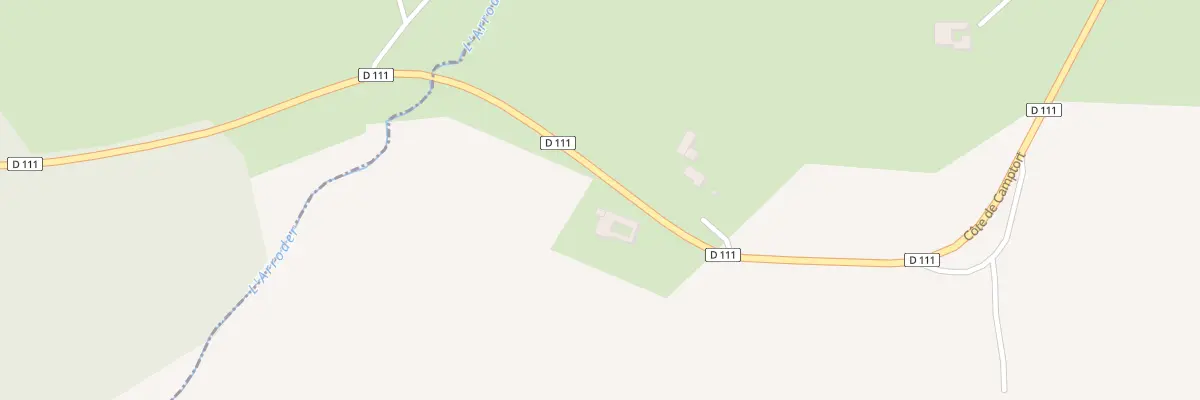 Plan du 25B Cote de Camptort à Ogenne-Camptort
