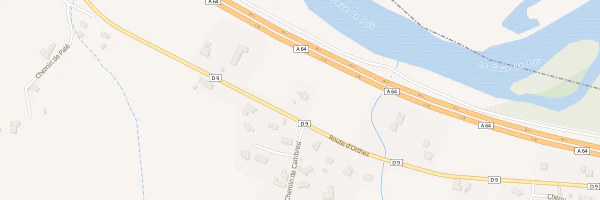 Plan du 16 Rte d’Orthez à Sarpourenx
