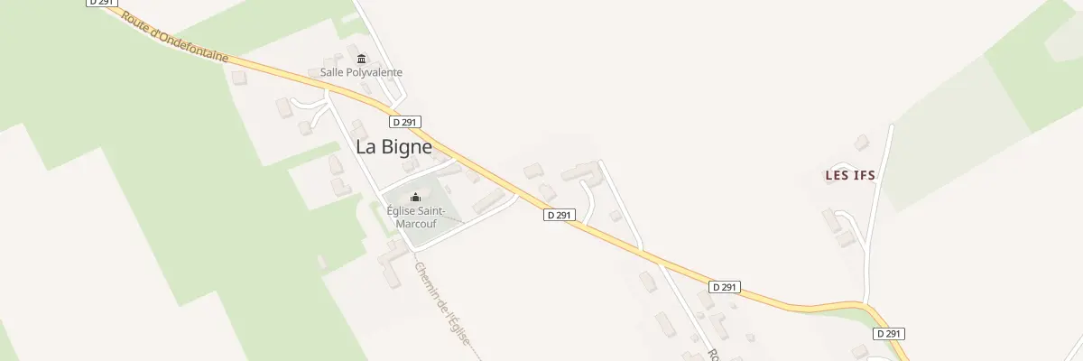 Plan du 7 Rte de Ondefontaine - La Bigne à Seulline