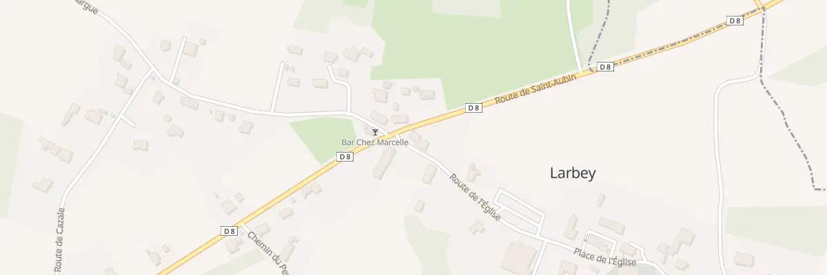 Plan du 286 Rte de l’Eglise à Larbey
