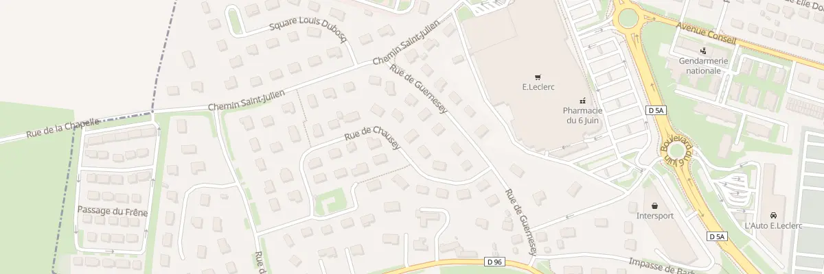 Plan du 8 Rue de Chausey à Bayeux