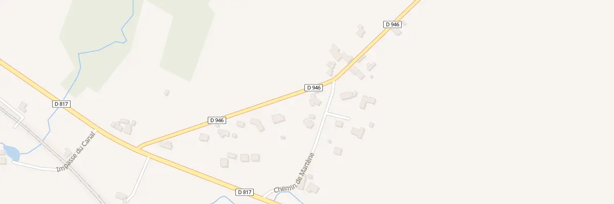 Plan du 229 Che de Martene à Castétis