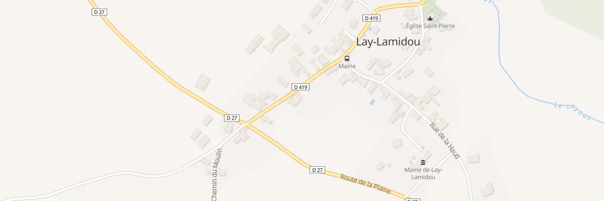 Plan du 4 Rue de la Hount à Lay-Lamidou