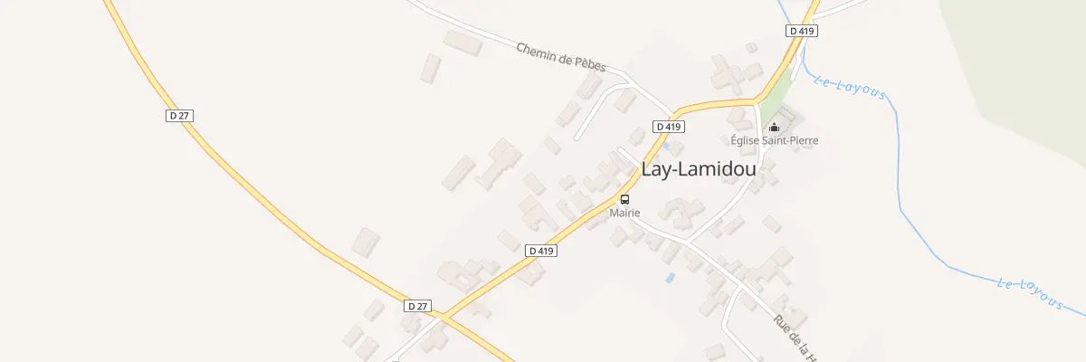 Plan du 9 Rue de la Hount à Lay-Lamidou