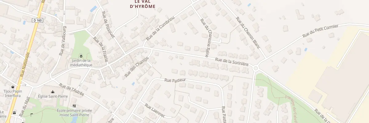 Plan du 8 Rue de la Sorinière à Chemillé-en-Anjou