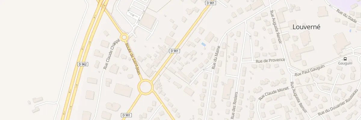 Plan du 8 Rue Nationale à Louverné