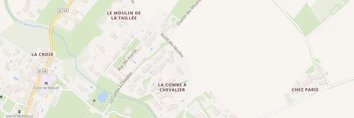 Plan du 6 Rue de la Combe à Chevalier à Rétaud