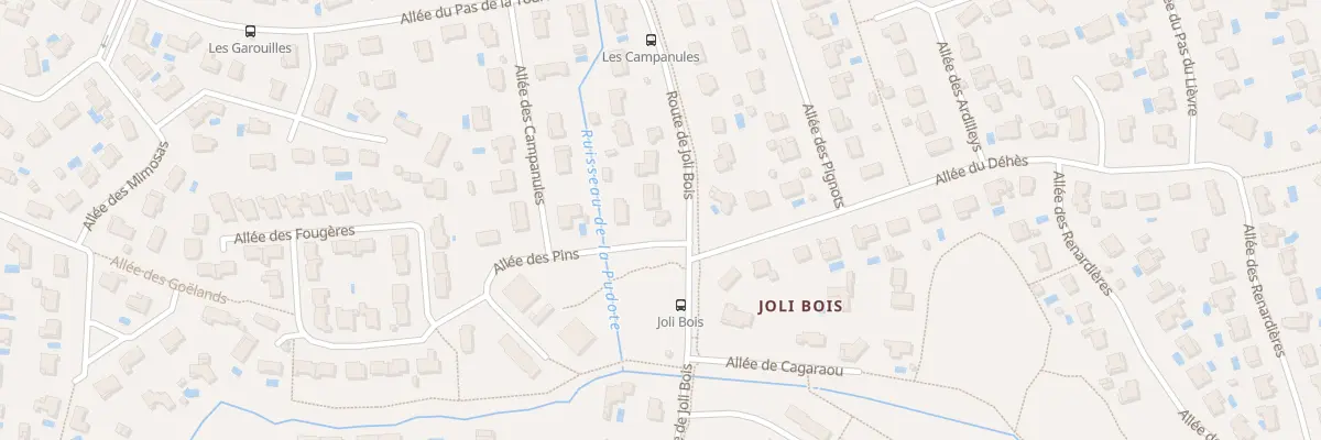 Plan du 1 All des Pins à Saint-Aubin-de-Médoc