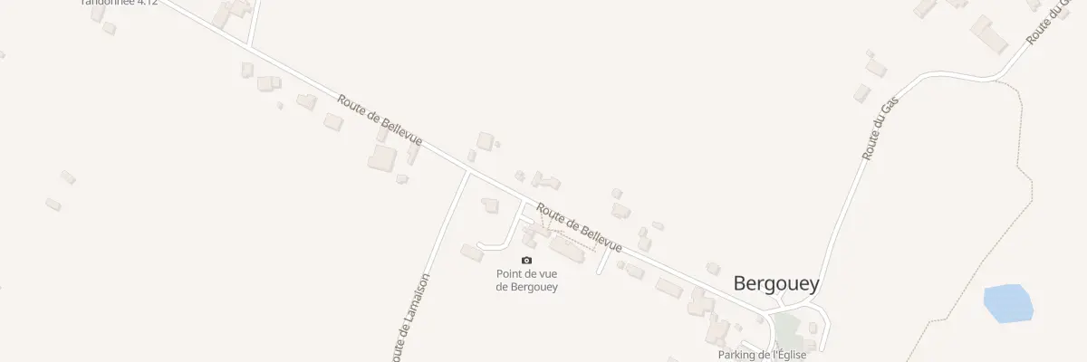 Plan du 328 Rte Bellevue à Bergouey