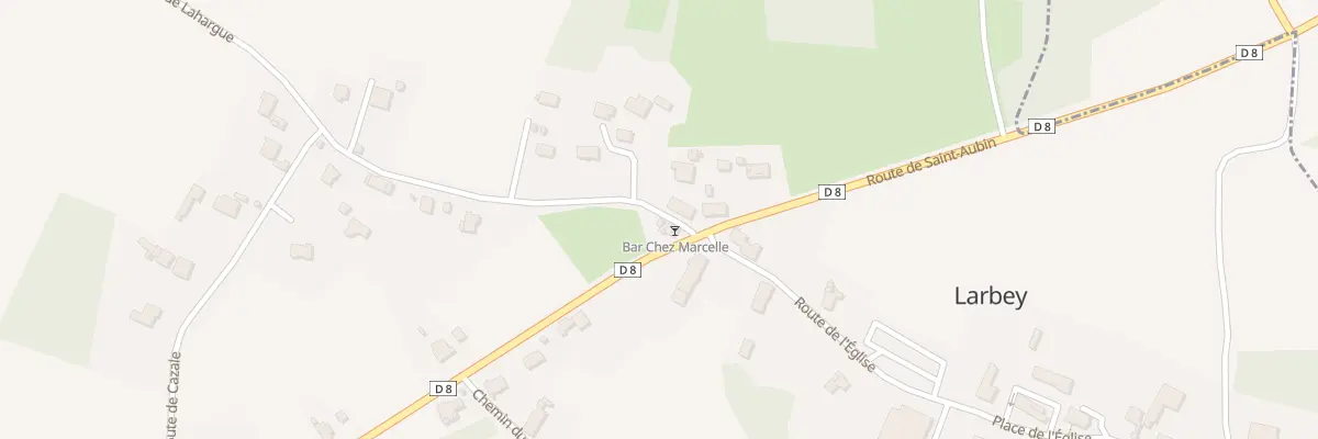 Plan du 25 Rte de Lahargue à Larbey