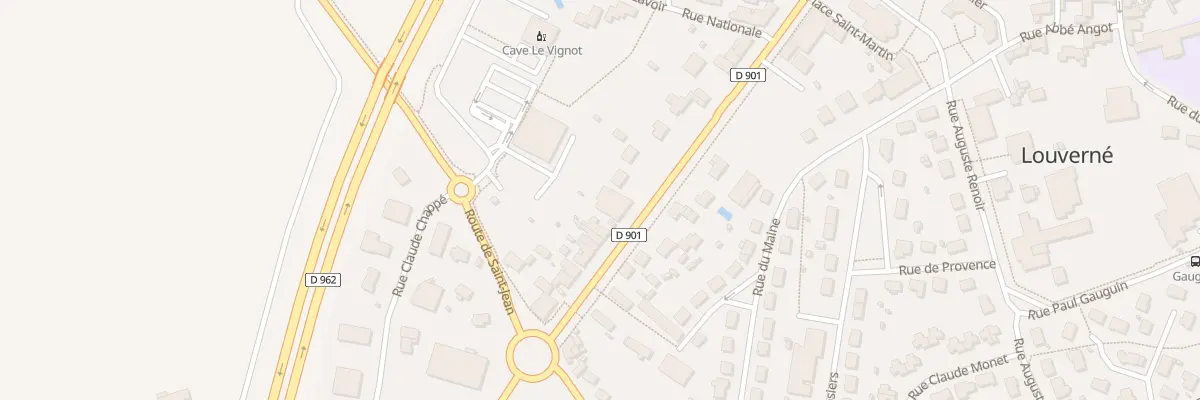 Plan du 19 Rue Nationale à Louverné