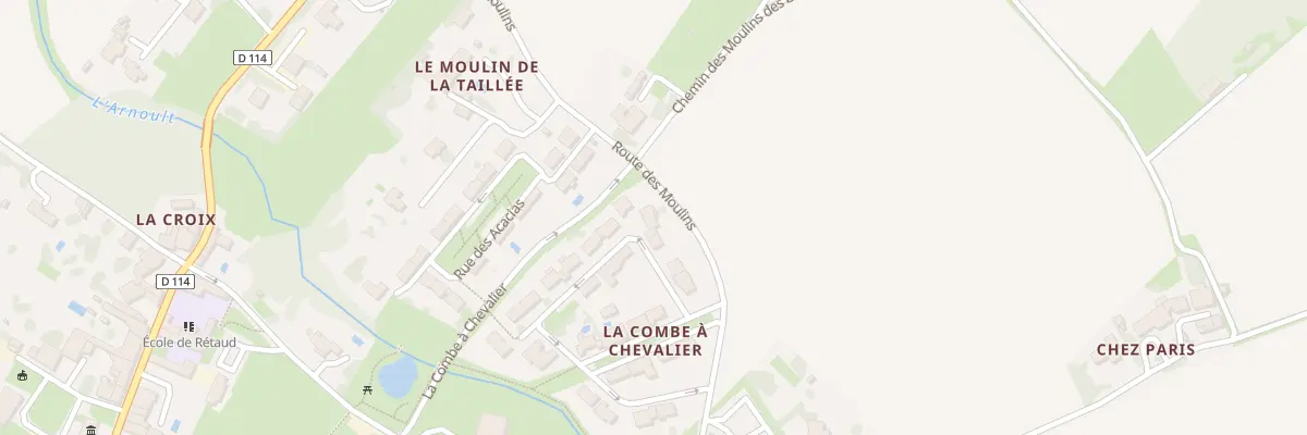 Plan du 8 Rue de la Combe à Chevalier à Rétaud
