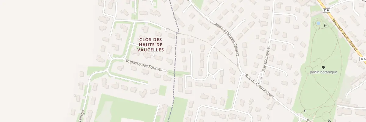Plan du 20 Sq Théophile Gautier à Bayeux