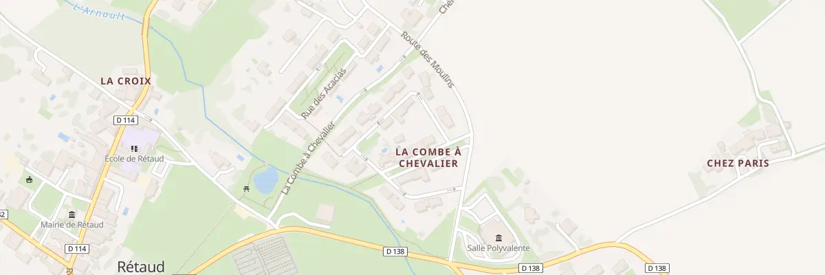 Plan du 4 All des Erables à Rétaud