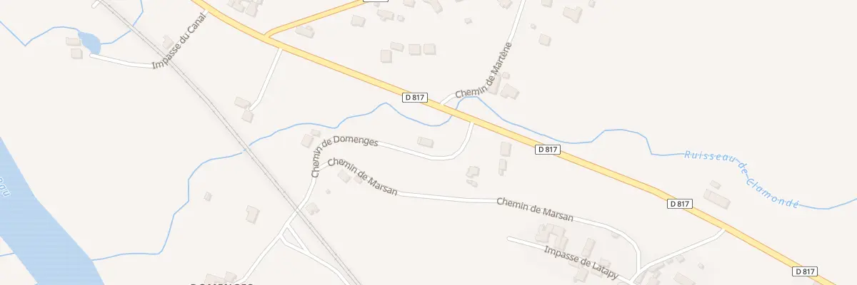 Plan du 62 Che de Domenges à Castétis