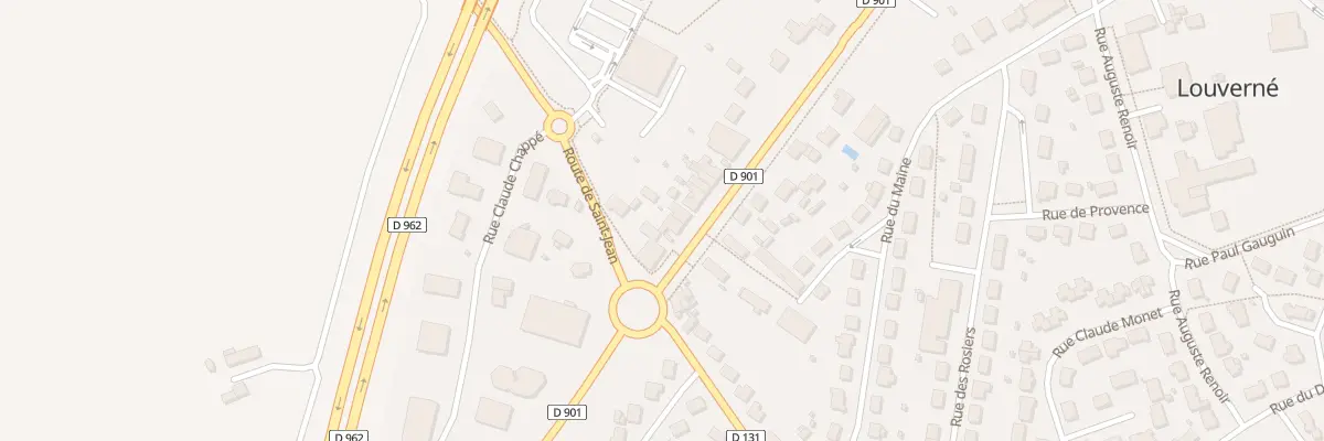 Plan du 5 Rue Nationale à Louverné
