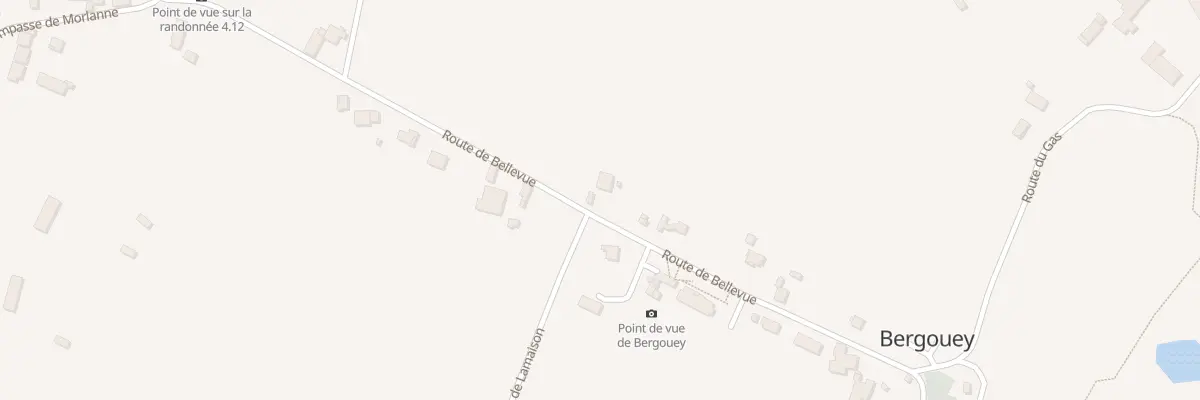 Plan du 300 Rte Bellevue à Bergouey