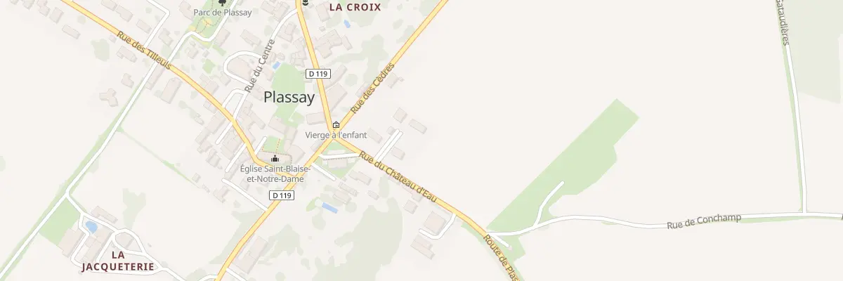 Plan du 9 Rue du Chateau d’Eau à Plassay