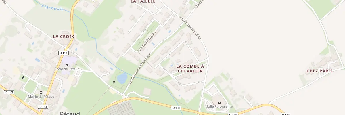 Plan du 7 Rue de la Combe à Chevalier à Rétaud