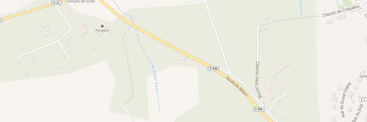 Plan du 6 Rte du Béarn à Préchacq-Josbaig