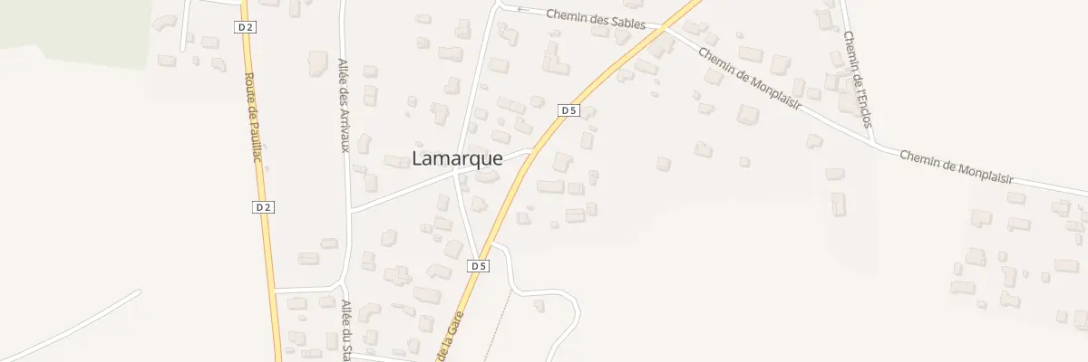 Plan du 22 Av de la Gare à Lamarque