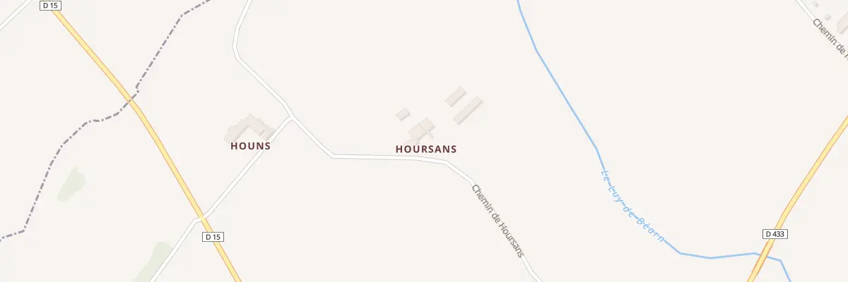 Plan du 436 Che de Hoursans à Bonnegarde