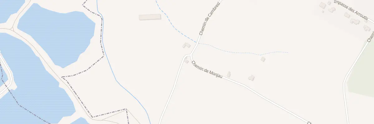 Plan du 2 Che de Monjau à Sarpourenx