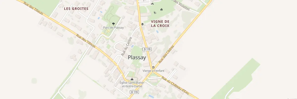 Plan du 4 Rue du Calvaire à Plassay