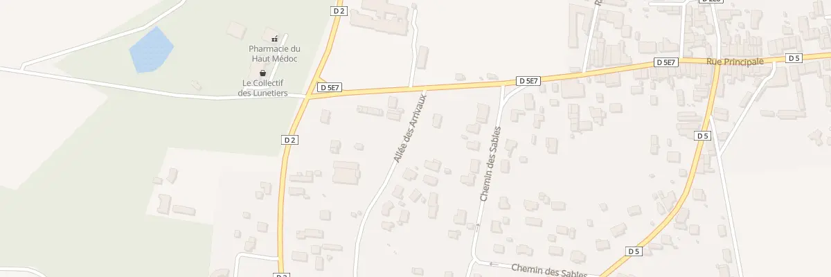 Plan du 8 Che des Arrivaux à Lamarque